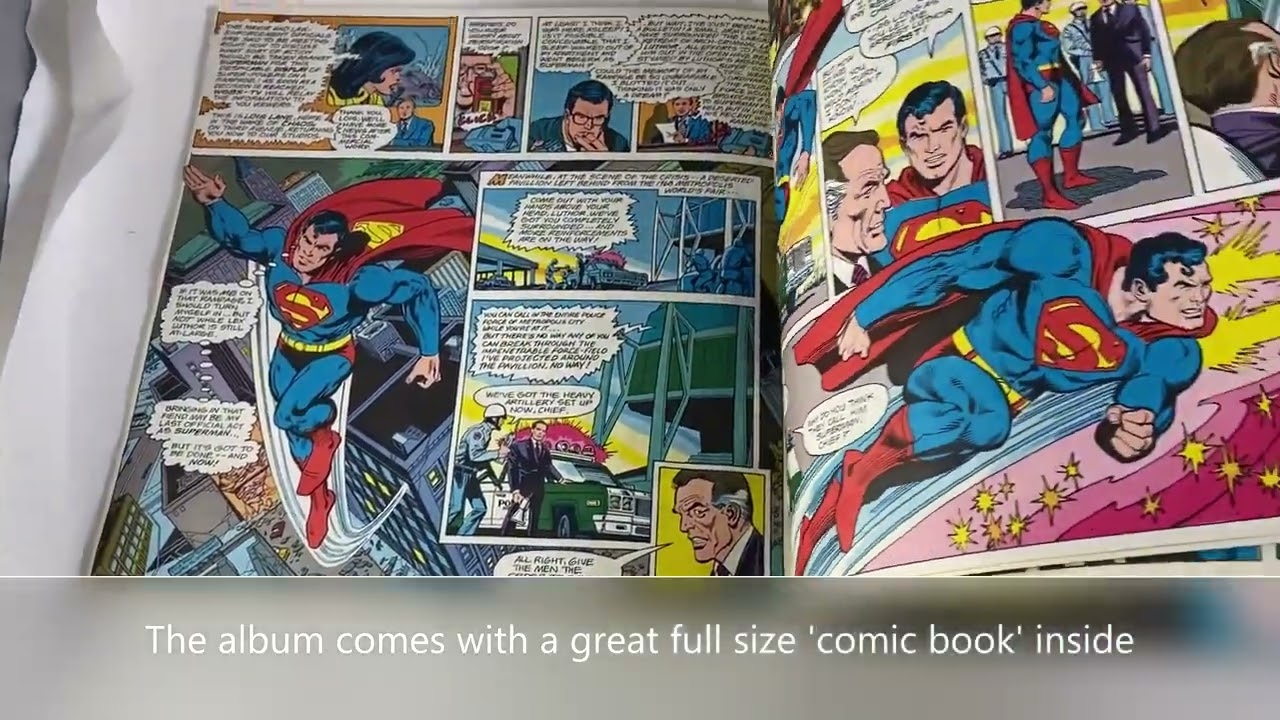 Superman Power Records Book and Record Set from 1976