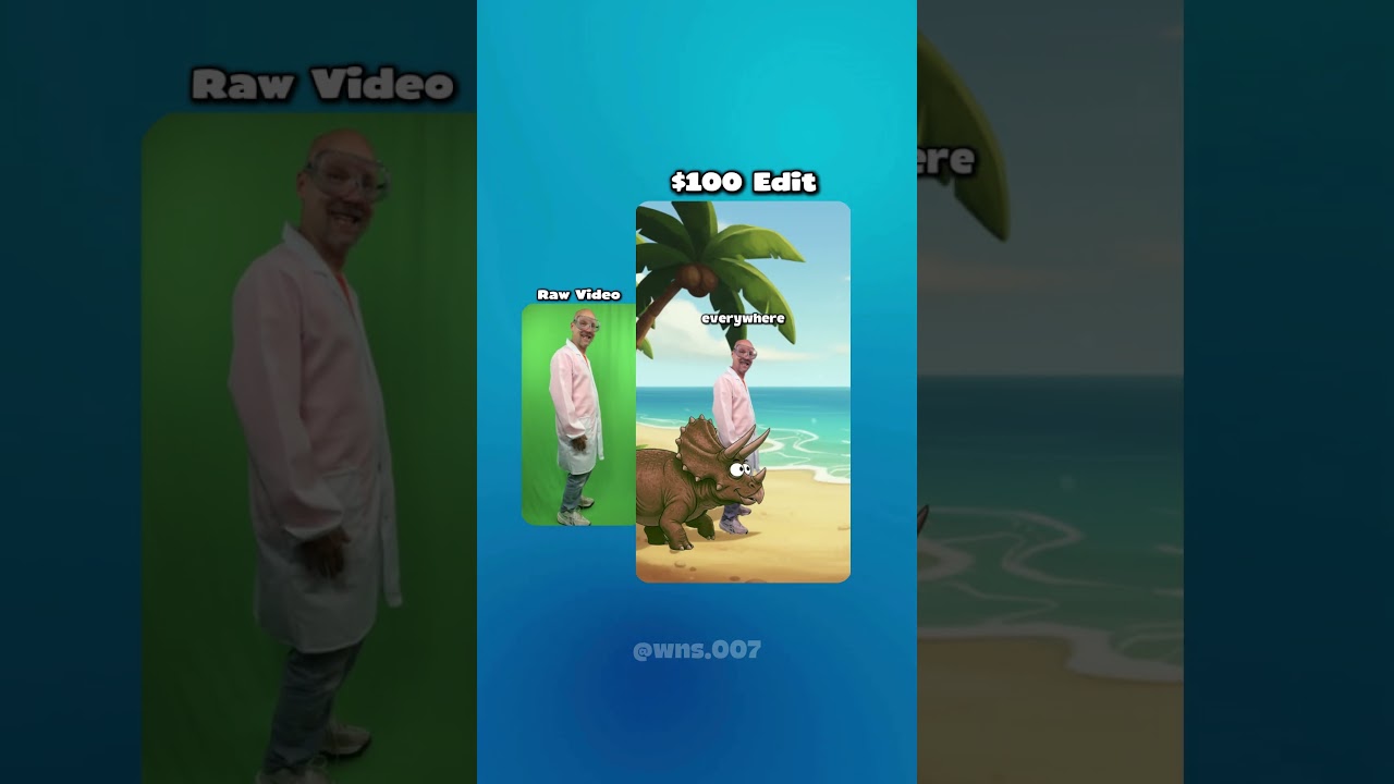 2D animations with green screen