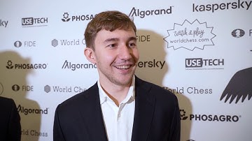 Jerusalem Grand Prix 2019 Round 1, Game 1. Interview with Pentala Harikrishna and Sergey Karjakin