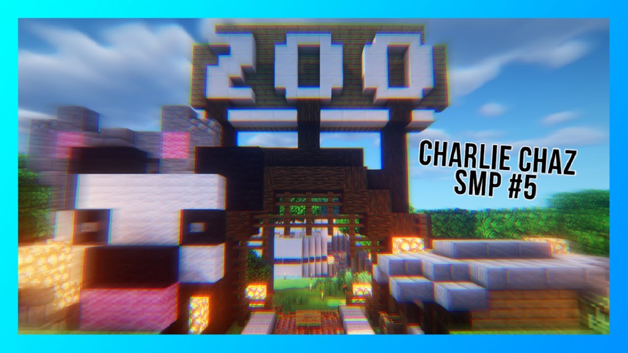 ZOO ENTRANCE TUTORIAL! Minecraft- CharlieChazSMP #5 - YouTube