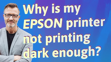 Why is my Epson printer not printing dark enough?