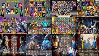 Mortal Kombat Select Screen Evolution Mk To Mk1 1992 - 2025