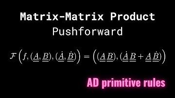 Matrix-Matrix Product - Pushforward/Jvp rule