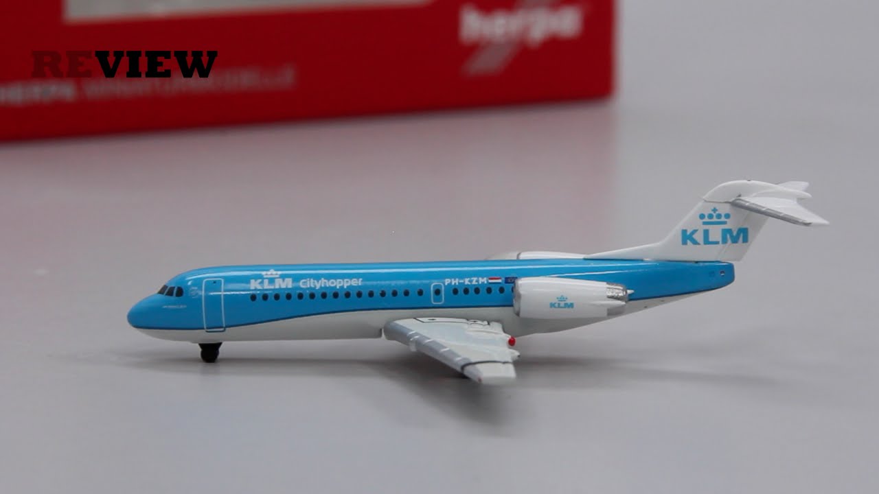 Review #51 KLM Cityhopper Fokker 70 - YouTube