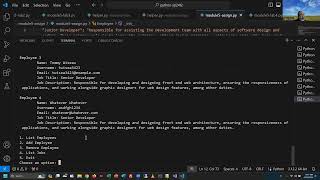 Python Programming - Module 5 Assignment - Agency Manager (SAMPLE RUN) - Spring 2024 Term 2
