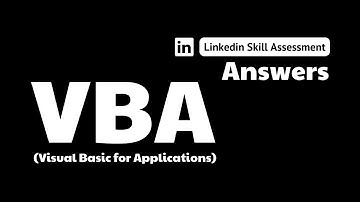 vba linkedin assessment answers || theanswershome