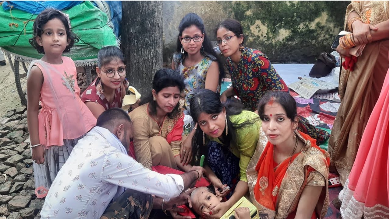 Golu's Mundan Function Mundan Ceremony 😘 Baby Boy Mundan Ceremony