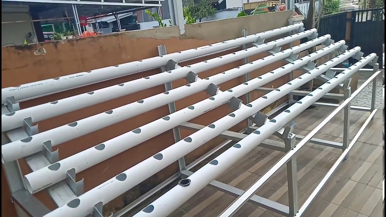Proses Lengkap Pembuatan Instalasi Hidroponik Rangka Baja Ringan