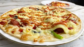 Quick and easy pizza  #pizza #pizzarecipe