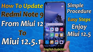 Update Redmi Note 9 To Miui 12.5.1