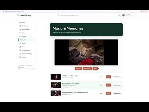 Video thumbnail: 10. How to Use Music & Memories in DearMemory