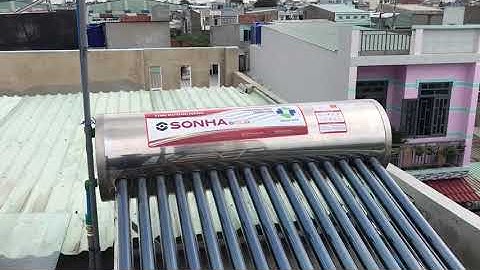 Giao lắp ht máy nước nóng NLMT Sơn Hà 160l Gold nhanh chuẩn, an toàn nhất hiện nay.