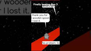Finally beating Run 3 #coolmathgames