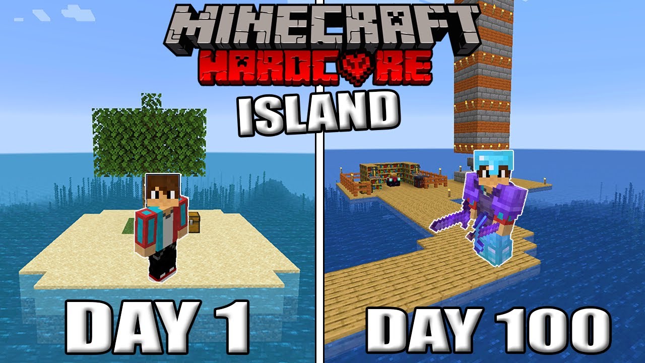 Hardcore Minecraft Survival 100 Days.