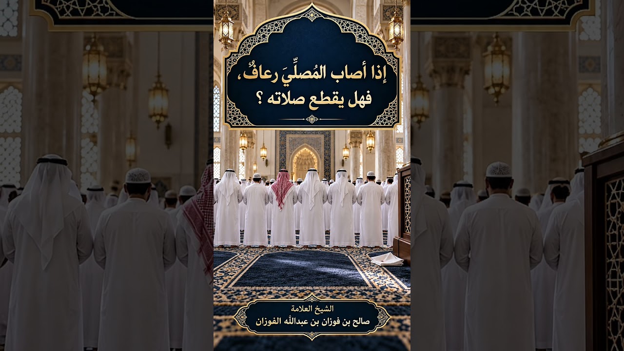 إذا أصاب المصلّيَ رعافٌ، فهل يقطع صلاته ؟ الشيخ العلامة صالح بن فوزان بن عبد الله الفوزان .