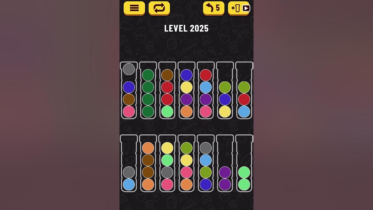 【Ball Sort Puzzle】Level.2025 YouTube