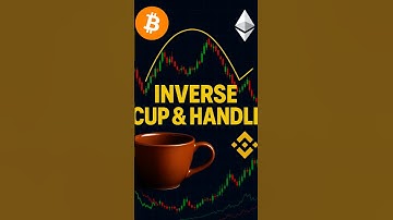 Inverse cup 🍵 and handle. | chart pattern | Bearish Reversal | #shorts #crypto #chartpatterns