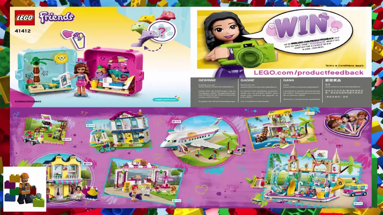 LEGO instructions - LEGO Friends - 41412 - Olivia's Summer Play Cube
