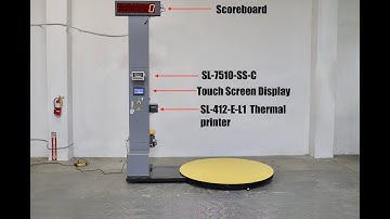 SL-K120 Selleton Wrapping machine with Built-in Scale, Printer, Scoreboard!