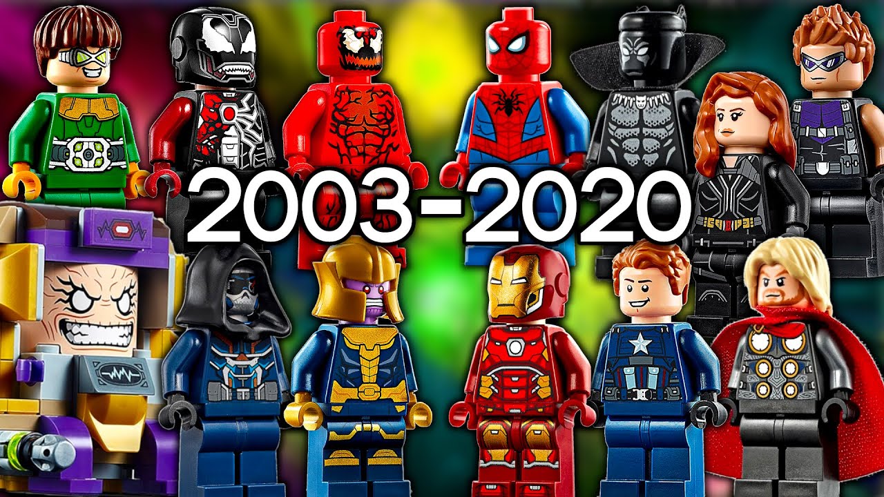 Every LEGO Marvel EVER MADE 2003-2020 - YouTube