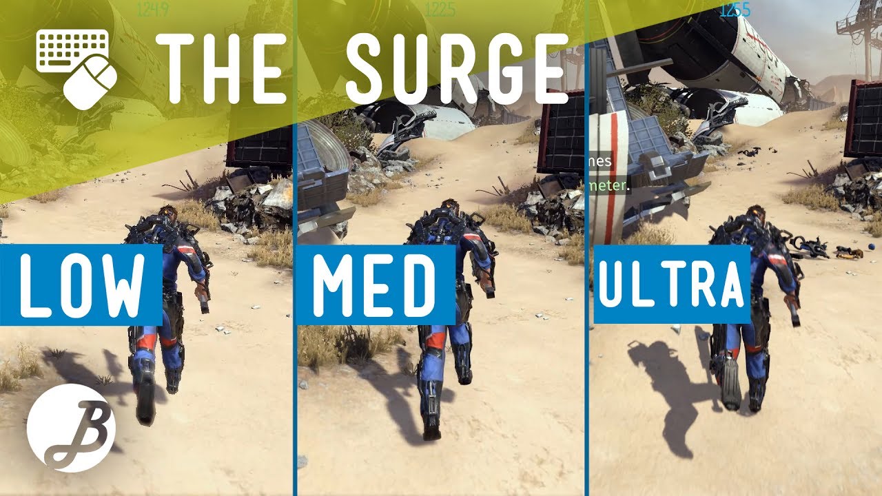 The Surge  - Graphic comparison PC Ultra vs Mid vs Low - GTX 1080