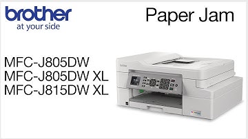 MFCJ815DWXL Clearing paper Jam errors