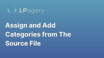 How to Add and Manage Categories for Created Pages from the Source File in LPagery Pro