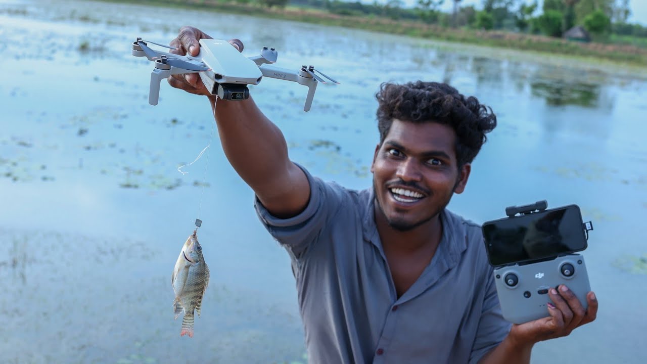 Fish Catching Using My Drone....!😳 Crazy New Ideas...