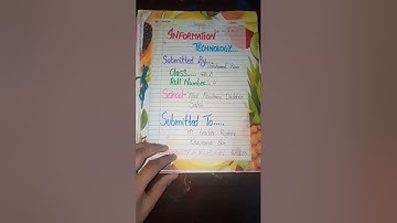 Information technology project file simple and attractive