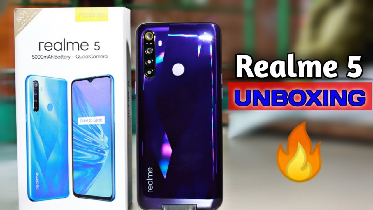 Realme 5 Unboxing Review Quad Camera 5000mah Battery Youtube