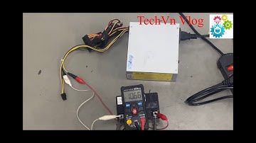 Chế sạc acquy  xe máy 12v12A từ nguồn máy tính cũ. How to make charger 12v 12A from PC power supply.