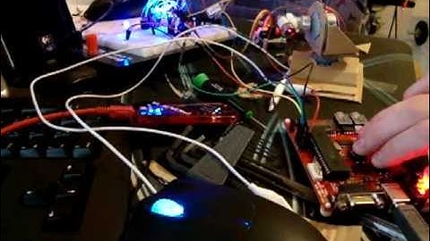 Stepper motors driving with 74hc595 shifting register, ULN2003AN and Olimex USB STK