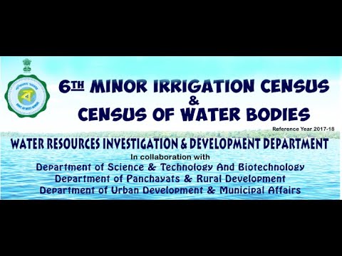 Water Body App Dashboard Data Entry under 6th MI Census and Census of Water Bodies