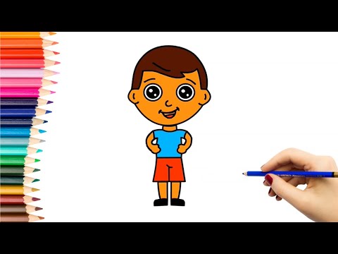 Kaip nupiešti BERNIUKĄ | How to draw a boy