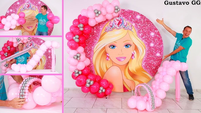 photocall de Barbie  Globos, Cinta de doble cara, Barbie