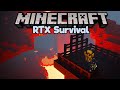 Raiding a Nether Fortress in Minecraft RTX! ▫ Minecraft RTX Survival Let's Play [Part 3]