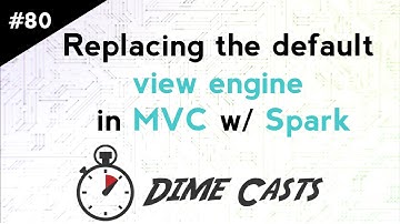 Replacing the default view engine in MVC w/ Spark