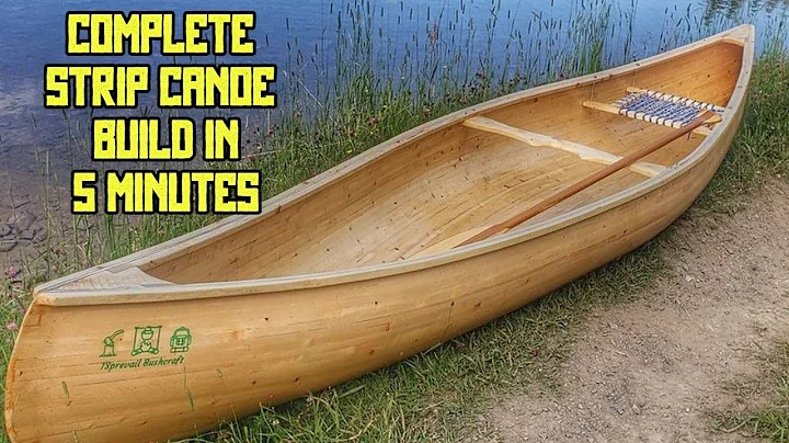 Complete Strip Canoe Build in 5 Minutes