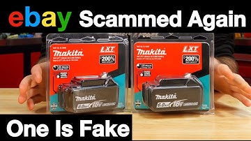 Fake Makita 6.0Ah Battery BL1860B