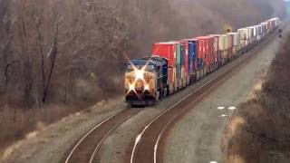 CSX Double Stack Train Overhead View