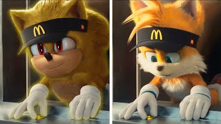 Super Sonic Happy Meal vs Sonic The Hedgehog Movie Choose Your Favorite Design For Both Characters 2