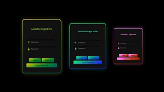 Animated Login form only using HTML and CSS || no JavaScript and jQuery