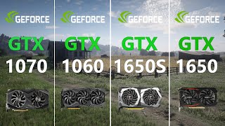 GTX 1070 vs GTX 1060 vs GTX 1650 SUPER vs GTX 1650 Test in 7 Games - YouTube