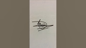 Handwritten signature for Ayman | A letter signature #shorts #signature #calligraphy