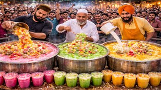RAMADAN STREET FOOD FAMOUS JUNGLE FALOODA SHARBAT MAKING | BIGGEST IFTAR SHARBAT IN PAKISTAN