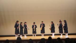20170211ひとまるアンコン中ホール２９・朝霧中学校-木管8重奏