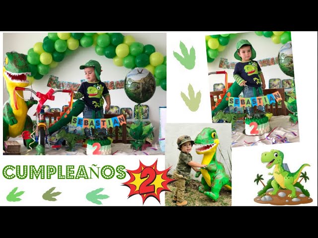 Cumpleaños 2 de Sebastian! Fiesta de Dinosaurio - YouTube Cumpleaños 2 De Sebastian! Fiesta De Dinosaurio - Youtube