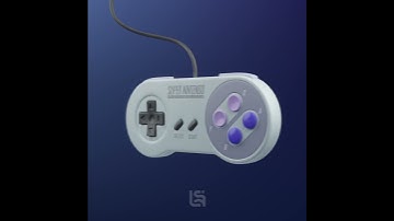Super Nintendo Controller - Blender 3D