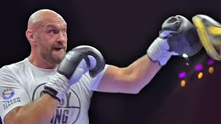 Tyson Fury FULL MEDIA WORKOUT vs Francis Ngannou