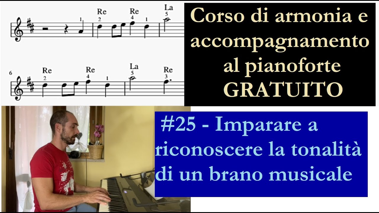 E Il Breve Brano Musicale All'inizio Di Un Programma Televisivo #25, Imparare a riconoscere la tonalità di un brano musicale (Corso di